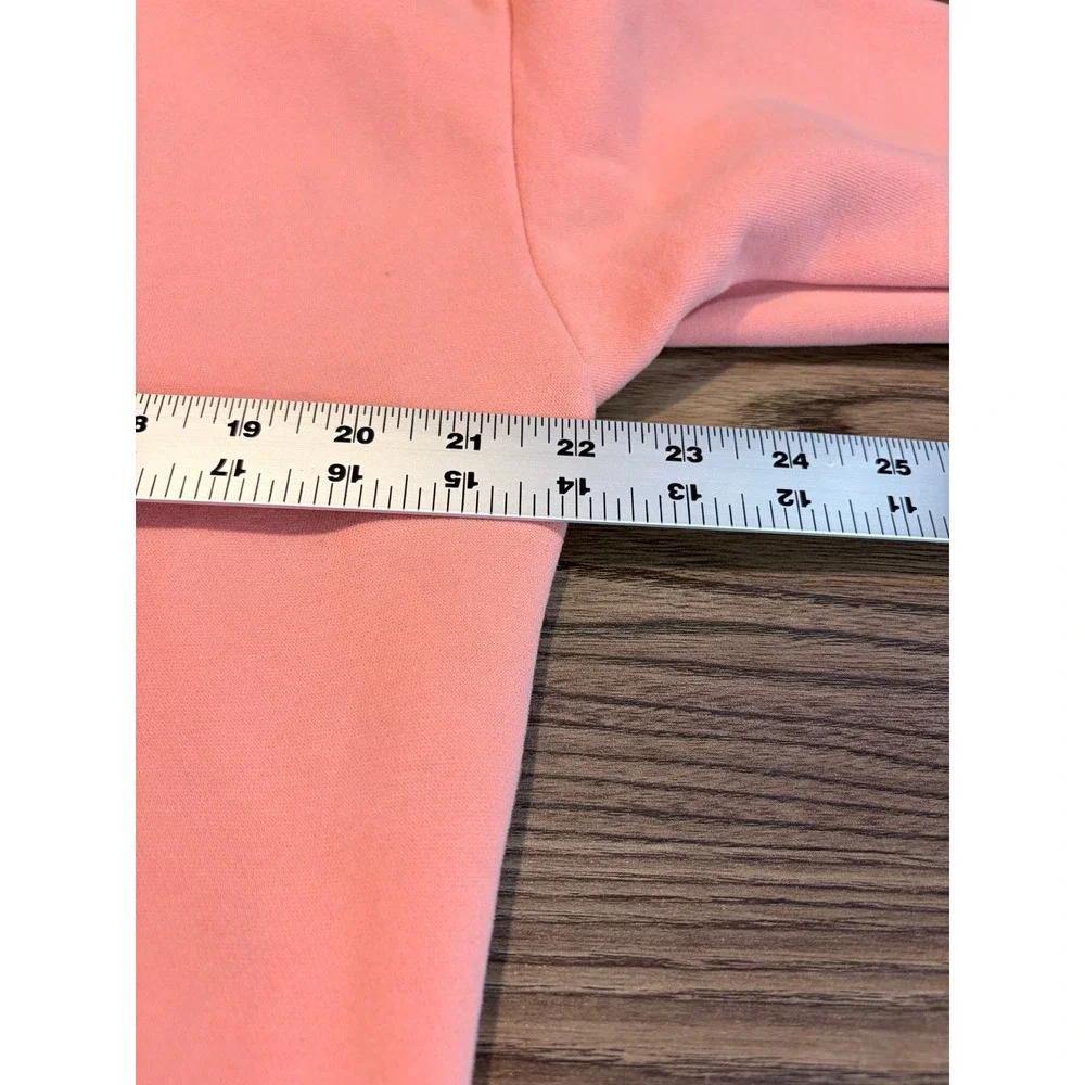 Comfrt Zip Up Hoodie Peach Coral Fleece Utility Pocket Cozy S